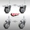 Service Caster 4 Inch SS Thermoplastic Rubber 1/2 Inch Stem Caster Total Lock Brake SCC, 2PK SCC-SSTSTTL20S414-TPRB-381615-2-S-2 - alternate 1